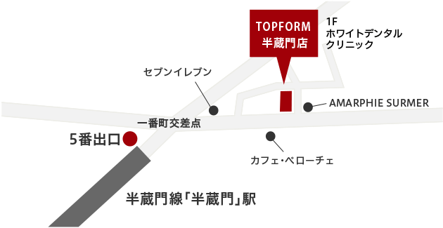 TOPFORM半蔵門店 MAP